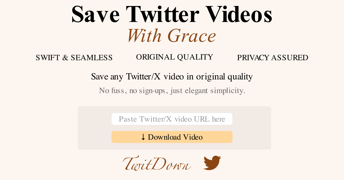 做了个 Twitter 视频下载网站 - twitdown.com | Ultrasev Blog - Programming & AI ...